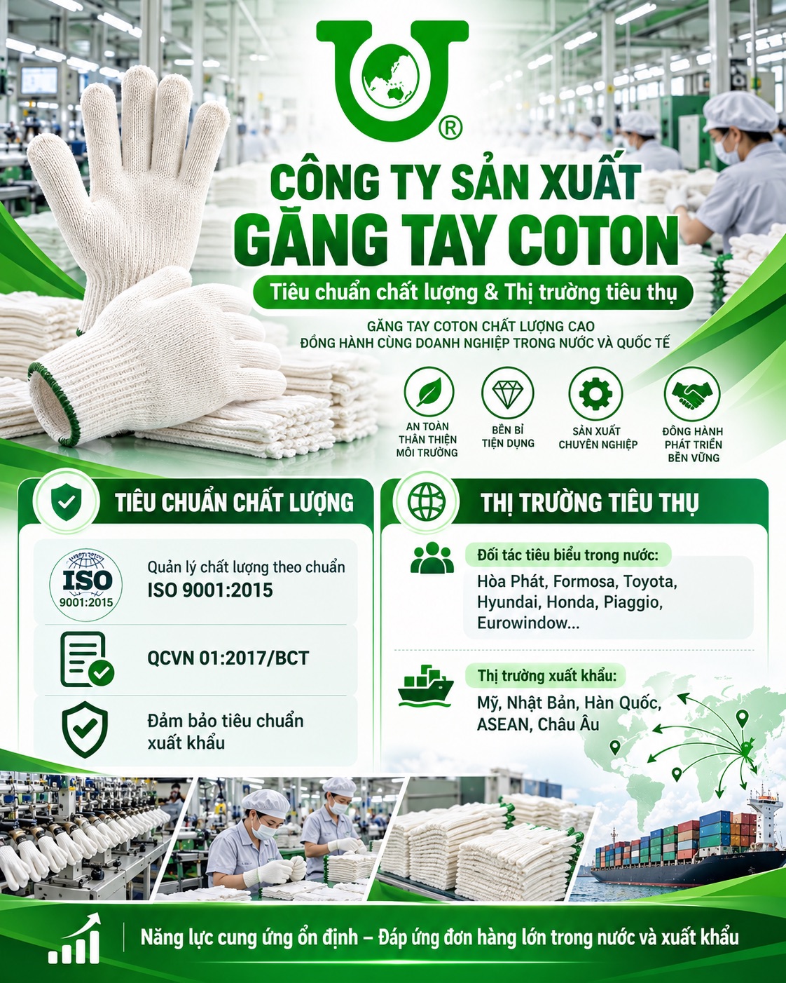 Công ty sản xuất găng tay Cotton