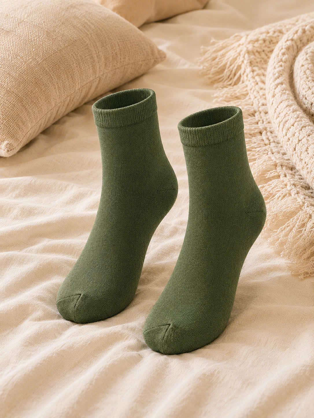 Solid Color Ankle Socks 5 Solid Color Ankle Socks