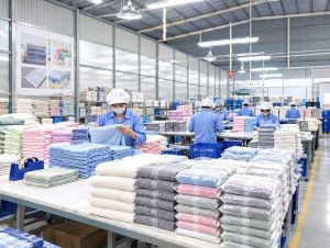 Xưởng sản xuất khăn tắm